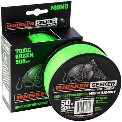 High-Vis Mono Catfishing Line by Whisker+Seeker