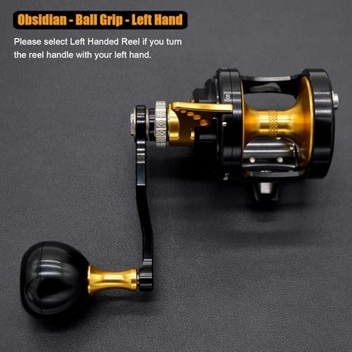 Savage Jaws Conventional Lever Drag Fishing Reel, 6.3:1 Gear Ratio, 9+2 Bearings, Carbon Fiber Drag, Stainless Steel Main Shaft & Gear, One-Piece Aluminum Frame and Braid-Ready Spool - Image 2