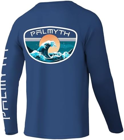 Palmyth Fishing Shirts for Men Long Sleeve UPF 50+ T Shirt Sun Protection by PALMYTH
