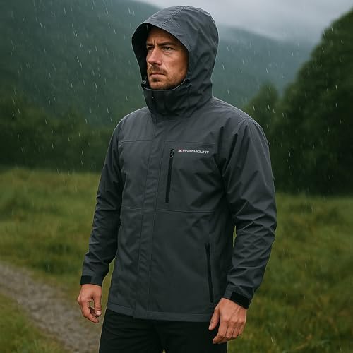 Paramount Outdoors Gale Rain Jacket Men's Waterproof Breathable Fishing Jacket with hood, taped seams - Image 3