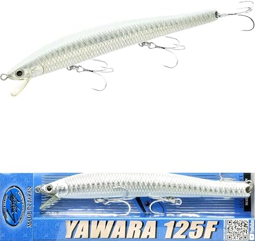 Lucky Craft FlashMinnow 125 YAWARA Saltwater Fishing Lure, Jerkbait for Halibut and Sea Bass, Long Casting Fishing Gear, Slow Sinking 5in 0.7oz, Tackle Box and Fish Accessories by LuckyCraftUSA