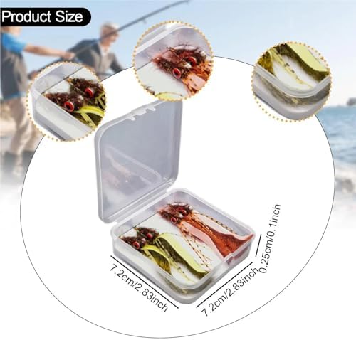 Fly Fishing Lures 4 PCS High Carbon Steel Fly Fishing Flies Lures Assortment Box Durable Set Salmon Accessories - Image 4