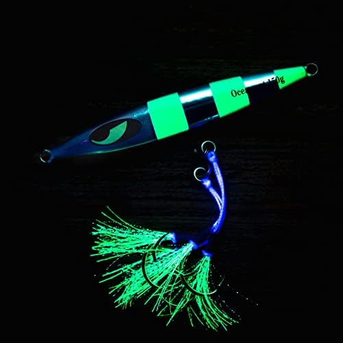 OCEAN CAT Lead Metal Flat Slow Fall Pitch Fishing Jigs Lures Sinking Vertical Jigging Bait with Butterfly Hook for Saltwater Fishing - Image 5