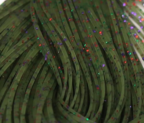 Hareline Crazy Legs Fly Tying Material – Silicone Rubber Legs for Streamers, Nymphs, Bass & Saltwater Flies by HarelineDubbin