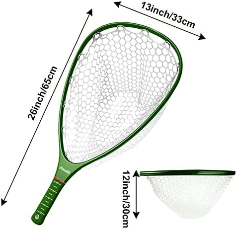 Aventik Fly Floating Fishing Net Carbon Fiber Landing Trout Net Light Weight Clear Rubber Ghost Net Catch & Release - Image 2