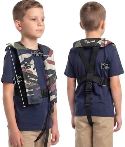 Automatic Inflatable Life Jacket, Preserver PFD for Kids,Life Vest for Kid,Supports Weight up to 160 pounds(YSH725) - Image 5