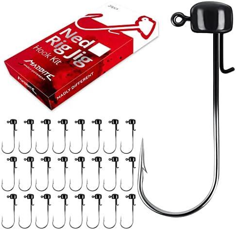 MadBite by KastKing Ned Rig Jig Heads for Soft Fishing Lure Kits by MadBite
