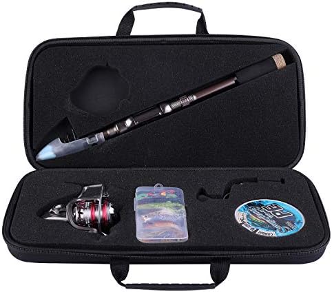 Sougayilang Fishing Rod and Reel Set Carbon Fiber Telescopic Fishing Rod 12+1BB Spinning Reel with Carry Case for Saltwater Freshwater - Image 5