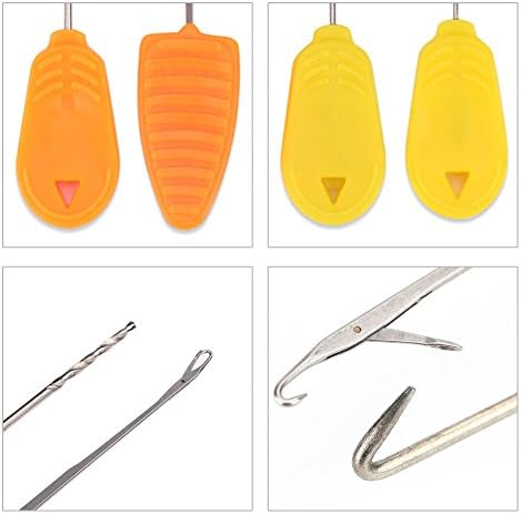 Carp Fishing Bait Needles, Portable Baiting Drill Stringer Hook Needles Set Hair Rigs Making Tool (4Pcs) - Image 4