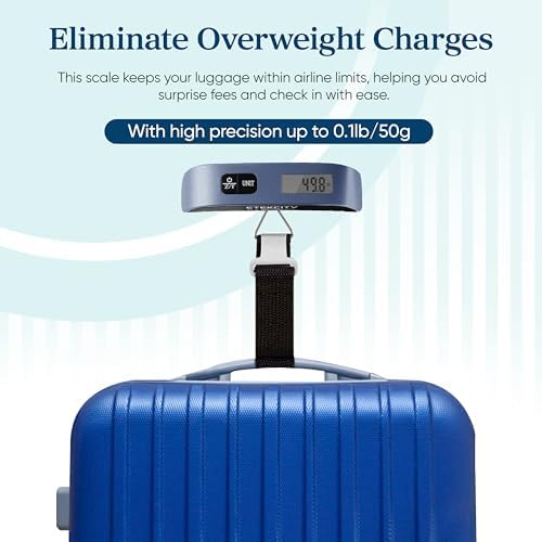 Etekcity Luggage Scale, Digital Suitcase Weight Scale for Travel, 110 lb - Image 2