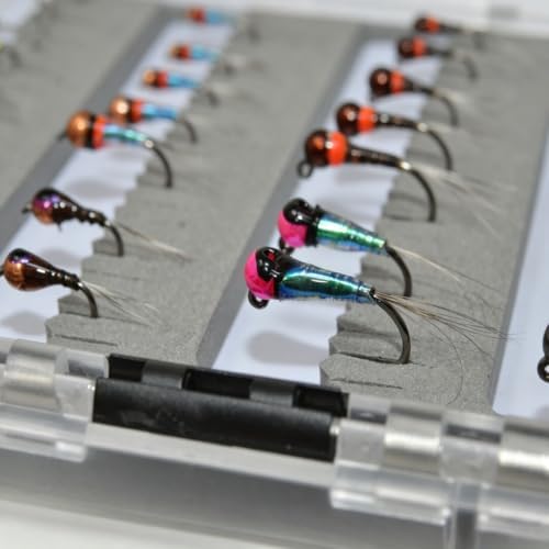 24/36/50/66 Premium Hand Tied Fly Fishing Flies Assortment | Waterproof Fly Boxes | Dry, Wet, Nymphs, Streamers, Wooly Buggers, Terrestrials | Trout, Bass Lure Set, Kit, Gift - Image 7