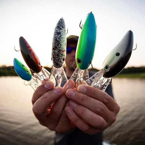 Strike King Pro Model 6XD Fishing Lure, Deep Diving Crankbait, Unique Curved Bill, Free-Floating Rattle Chambers, 1-Ounce, Dives to 19-Feet, Size 1 Treble Hooks - Image 3
