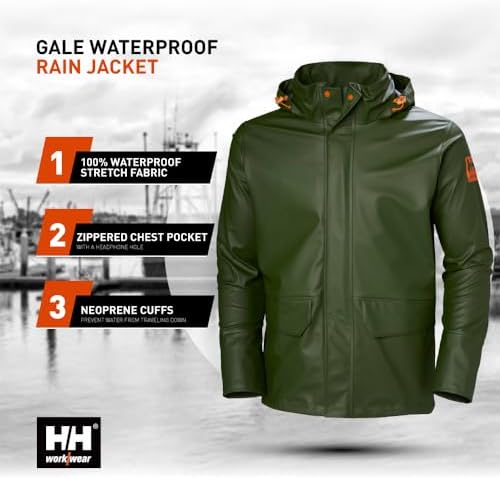 Helly Hansen Gale Men's Rain Jacket, Waterproof, Stretch Fit, Hiking Jacket - Image 3