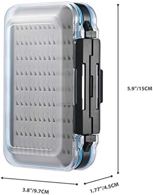 Gonex Fly Boxes for Fly Fishing files Jigs Waterproof Double Sided Fly Case - Image 3
