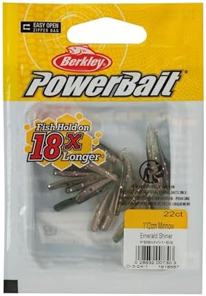 Berkley PowerBait Minnow Fishing Soft Bait, Chartreuse Shad, 4in - Image 2