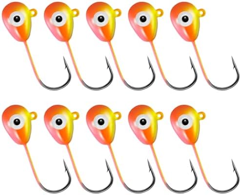 Alwonder 10-Pack Floating Jig Heads Fishing Floats Jigs Lures High-Ball Floater Hook, Surf Fishing Trolling Rockfishing Pompano Rigs Floats for Bass, Walleye, Panfish, Perch, Trout, Redfish by Alwonder