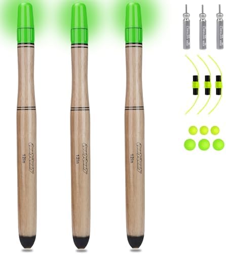 QualyQualy Lighted Fishing Floats for Catfish, 3-5PCS Fishing Pole Floats Glow in Dark Fishing Bobber with Glow Sticks for Freshwater Saltwater by QualyQualy