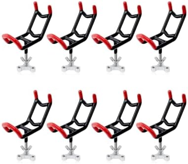 Dual-Angle Boat Fishing Rod Holder Rest, 4 Pack, 5° & 25° V-Shape Rod Cradle with Anti-Slip Rubber Tips, 3/8”-16 Thread Mount - Image 2
