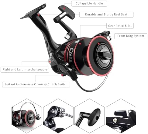 Fishing Pole Kit, Carbon Fiber Telescopic Fishing Rod and Reel Combo with Spinning Reel, Line, Bionic Bait, Hooks and Carrier Bag, Fishing Gear Set for Beginner Adults - Image 3