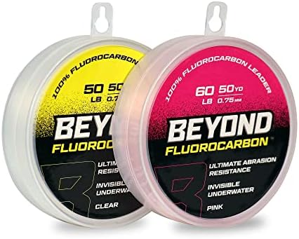 Beyond Fluorocarbon Leader Fishing Line - 100% Pure Fluorocarbon Leader Material - Highly Abrasion Reistant - Invisible Underwater- Shock Resistant - Incredible Knot Strength 50 Yard Spool - Image 2