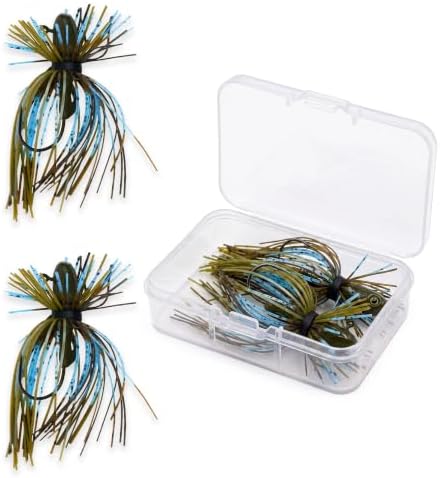 Spider Fishing Jig Lures, 1/4 and 1/8 Oz Finesse Style, 2-Pack by FishHog