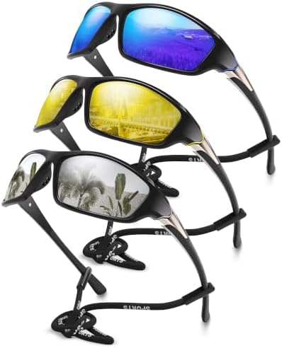 Polarized Sports Wrap Around Sunglasses Men Fishing Running Golf by Foliful