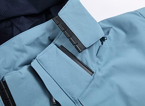 Men's Lightweight Waterproof Rain Jacket,Shell Hooded Outdoor Raincoat Hiking Windbreake jacket - Image 2