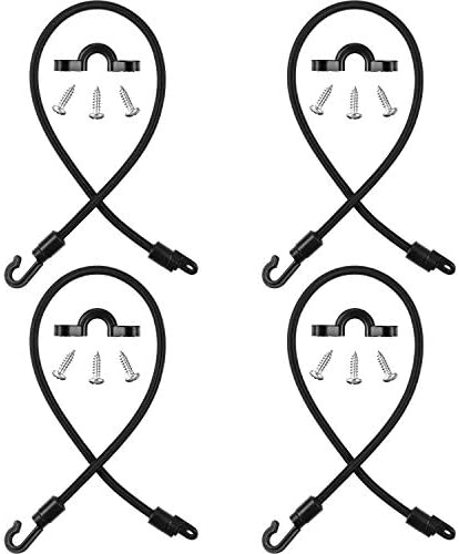 Sumind 4 Pcs Rod Strap Holder Deck Mount for Boat Rod,18 Inch by Sumind