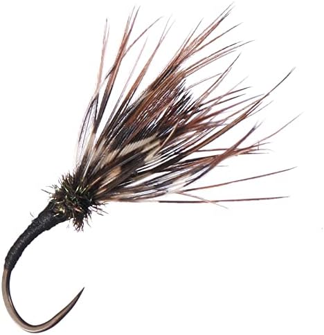 BASSDASH Trout Fly Fishing Flies Tenkara Wet Dry Flies Nymphs Sakasa Kebari 12pcs Assortment Barbless Barbed Hooks - Image 4