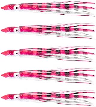 BLUEWING Trolling Squid Skirts Fishing Saltwater 2,3,5,8,12 Inch Octopus Lures 1pcs/5pcs by BLUEWING