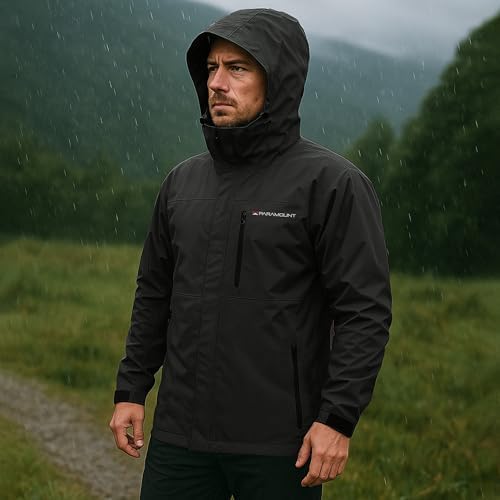 Paramount Outdoors Gale Rain Jacket Men's Waterproof Breathable Fishing Jacket with hood, taped seams - Image 2