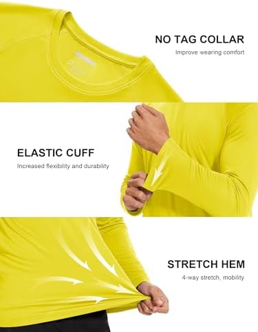 MAGCOMSEN Men's Long Sleeve Shirts UPF 50+ UV Sun Protection Athletic Shirts for Hiking Running Workout Rash Guard - Image 5