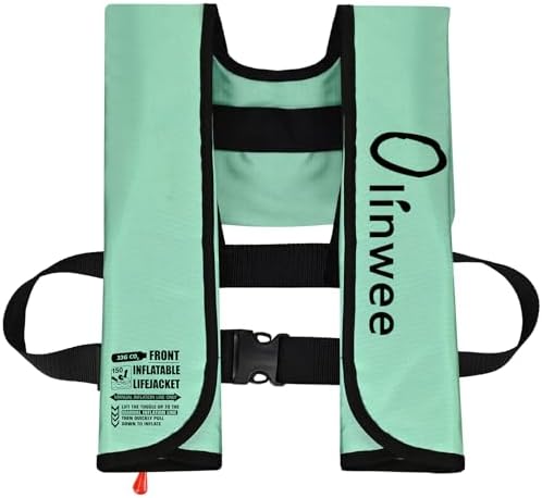 Adult Automatic Inflatable PFD Jacket, Adjustable and Lightweight Water Sports Vest for Kayak SUP Paddleboarding Boating Sailing Fishing (Buoyancy is Greater Than 150 N) by Unknown