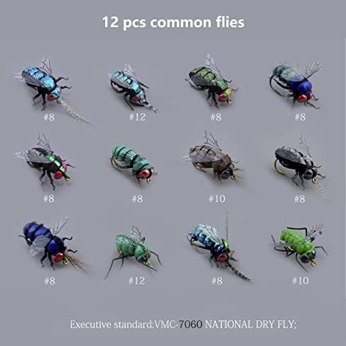 Fly Fishing Flies Kit/Trout/Salmon/bass Flies Streamers Dry/Wet Flies.Nymphs,Fly Poppers (with Waterproof Fly Box) - Image 4