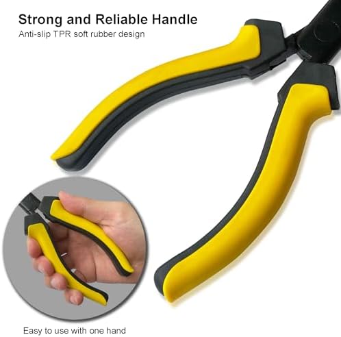 Hanpex-9 inch Fishing Pliers with Anti-rust Teflon coated, Freshwater/Saltwater Fishing Tools, Comfort Grip Handles Fishing Gear Idea for Fishing Trip - Image 3