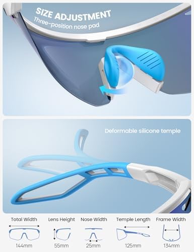 Lamicall 24g Polarized Sports Sunglasses for Men Women - UV400 Protection Sun Glasses for Baseball Running Cycling Fishing - Image 5