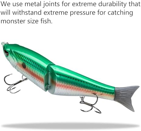 Bassdash SwimShad Glide Baits Jointed Swimbait Bass Pike Salmon Trout Muskie Fishing Lure - Image 5