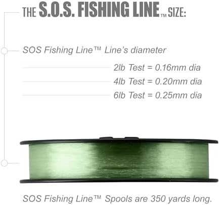 Trout Magnet Trout S.O.S. Fishing Line - 2lb Test, 350 Yard Spool, .16mm Diameter - The Strongest Light Invisible Fishing Line - Made in the USA with Smooth Copolymer for Kink-Free Tangle-Free Fishing - Image 5