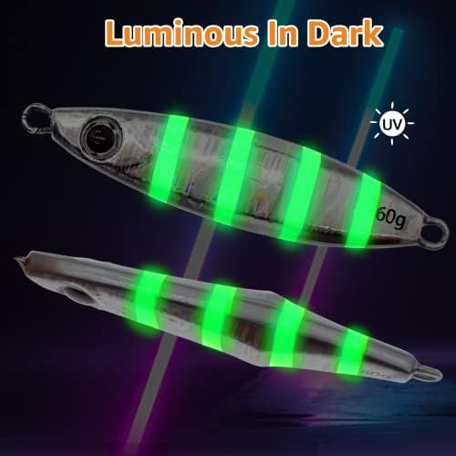 Fishing Vertical Jig Spoon Lures Slow Pitch Design Saltwater Tuna Bait Plus - Image 6