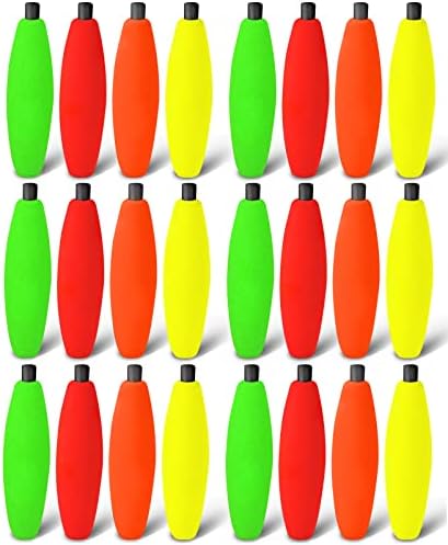Peg Floats for Catfish Crappie,Foam Cigar Slip Fishing Corks Bobbers for Santee Rig by SEAOWLFISHING