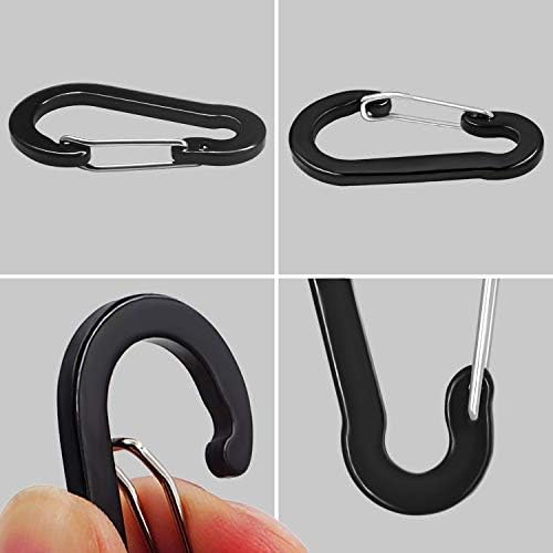 Retractable Coiled Lanyards with Carabiner Clips - Image 6