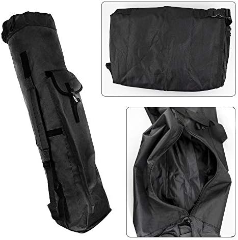 Allnice Durable Canvas Fishing Rod & Reel Organizer Bag Travel Carry Case Bag- Holds 5 Poles & Tackle - Image 6