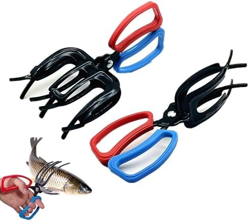 3 Fish Claw Gripper, Fishing Pliers, Fish Gripper, Metal Control Clamp Tong Tackle Tool, Multi-Functional Light Weight Accessories by Unknown