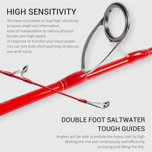 Fishing Rod Fishing Rod 1.83m M Lure 120-500g for BlueRunner Tuna Cane Sea Fishing Rod Fishing Rods - Image 6