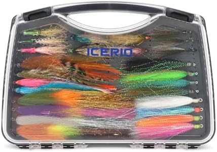 20/22/26PCS Fly Fishing Flies Set, Muskie Bass Pike Streamer Flies by ICERIO