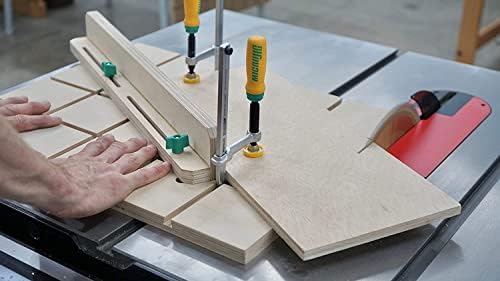 MICROJIG Matchfit DVC-1177K2+MB-050-025ST Dovetail Clamp Pro (1/2" Shank) With 1/4" Straight Relief Router Bit Upshear (1/2" Shank) Bundle - Image 3