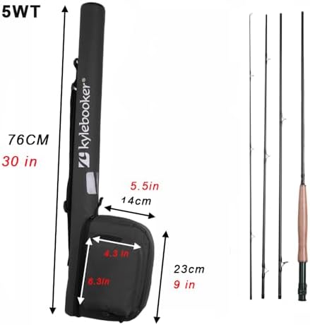 Kylebooker Fly Fishing Rod with Reel Combo Kit 3/4/5/6/7/8 Weight Starter Fly Fishing Outfit with Rod Bag - Image 6