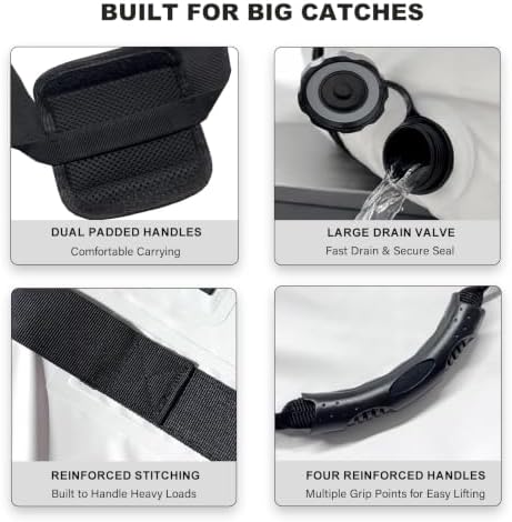 Buffalo Gear Large Fish Kill Bag, 60in 72in 90in Fish Cooler Bag Portable Tuna Bag Keep Ice-Cold and Fresh over 48H - Image 5