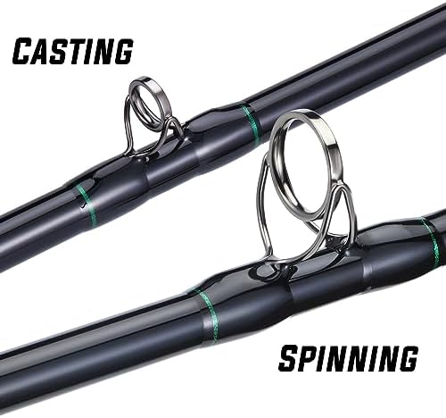 Sougayilang Travel Inshore & Surf Rod – Spinning & Casting Rods, 2-Piece Medium Heavy, High Density Graphite Blank, Zirconia Guides, Aluminum Reel Seat – Corrosion-Resistant for Catfish,Bass, Redfish - Image 6