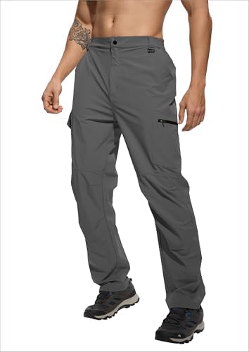 Men's Lightweight Hiking Cargo Pants Waterproof Quick Dry Travel Climbing Camping Fishing Mens Work Pants Outdoor - Image 2